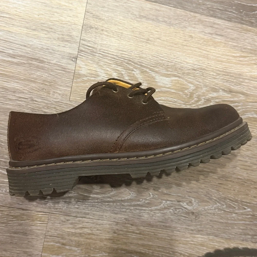 Skechers Oxford Brown leather Chunky 90's Style Y2K Shoes Size 9 vintage